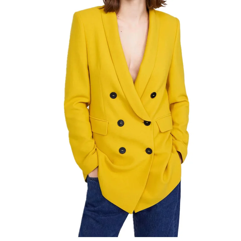 

Mid-length Small Suit Coat Women's Korean-style Loose Retro Western Style Students Wind Spring And Autumn 2019 New Style Suit