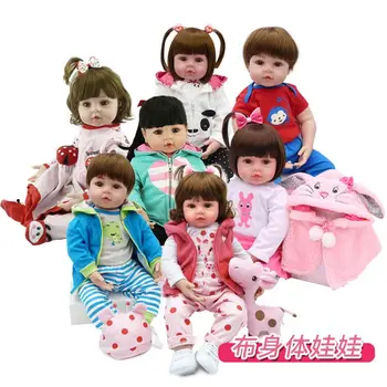 

Simulation Baby Soft Body Doll Reborn Boy Girl Kid Cute Toy Gift 47/60CM