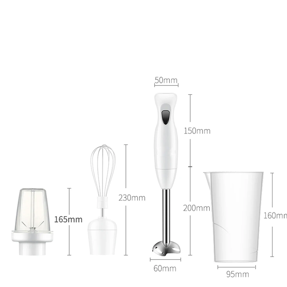 

Hand Blender 4 in 1 Portable immersion Blender for Kitchen Food Processor stick with Chopper Whisk Electric Juicer Mixer