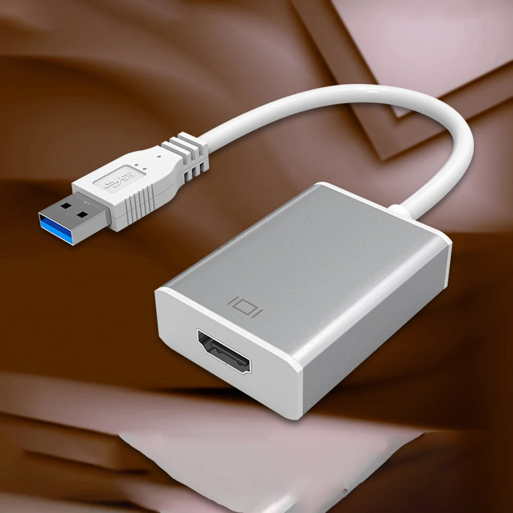 USB 3,0 к HD 1080P видео кабель адаптер для ПК ноутбука HDTV видео кабель из алюминиевого сплава конвертер