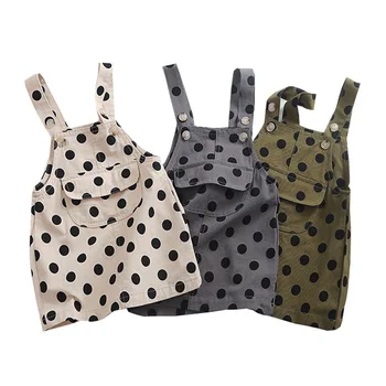 

Toddler Girls Dress Fashion Girl Dots Strap Dresses Children Clothing 2020 New Children Dress Big Pocket Casual Princess Dress