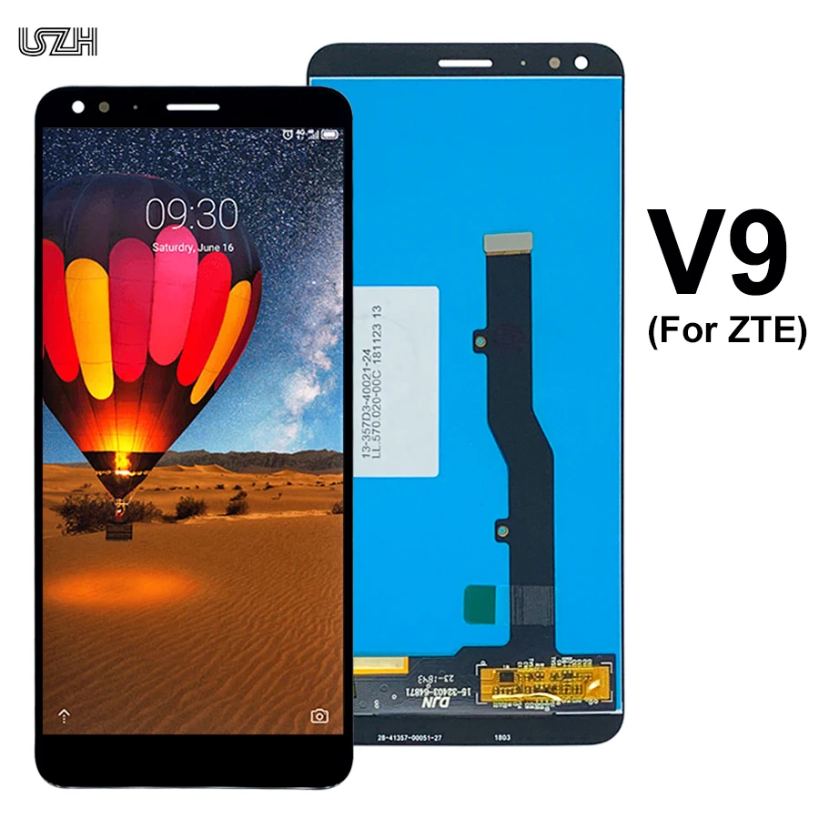 Запасные части для ЖК дисплея ZTE Blade V9 сенсорный экран в сборе V0900 панель с