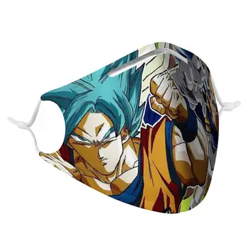 

Hot Selling Dragon Ball Goku 4Pcs Filter Gas Masks Dragon Ball Women Men Anti-dust Masks Fashion Washable Reusable