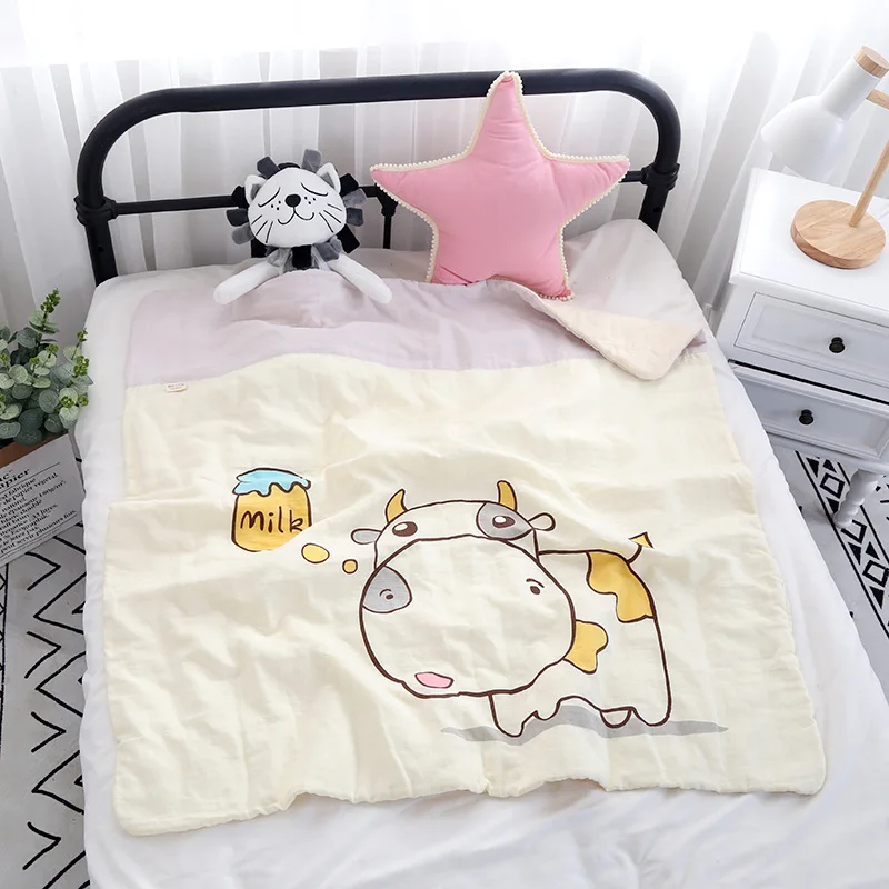 

Autumn And Winter Baby Hug Quilt Pure Cotton Thick Napping Blanket Baby Quilted Blanket Sleeping Blanket Gifts Car Blanket Warm