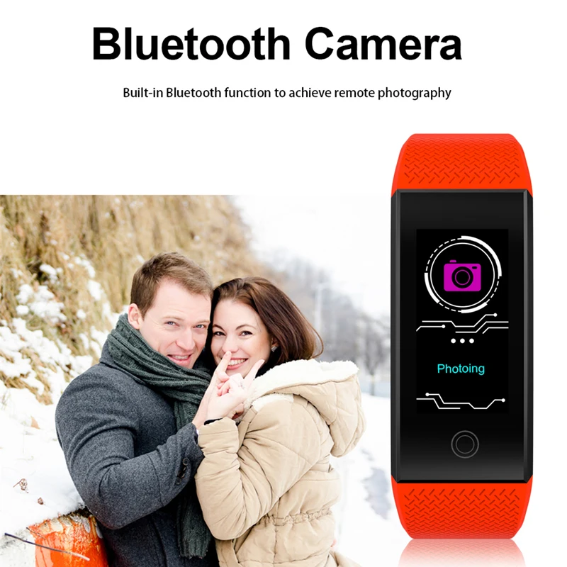 BINSSA  Smart Watch  Fitness  Men Women Pedometer Heart Rate Monitor Waterproof IP67 Running Sport Watch For Android IOS+BOX