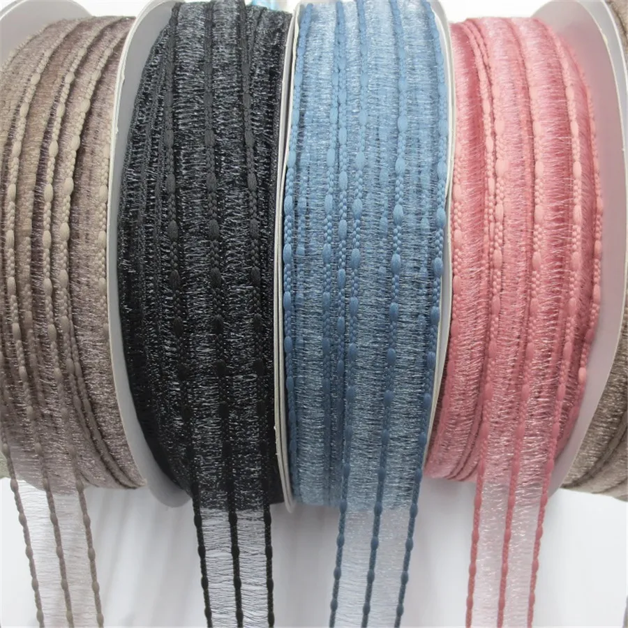 

100Yards 25/38/15mm New Korean Ball Mesh Ribbon Hollow Ribbon DIY Hand Bow Hairpin Hair Accessories Ribbon 240