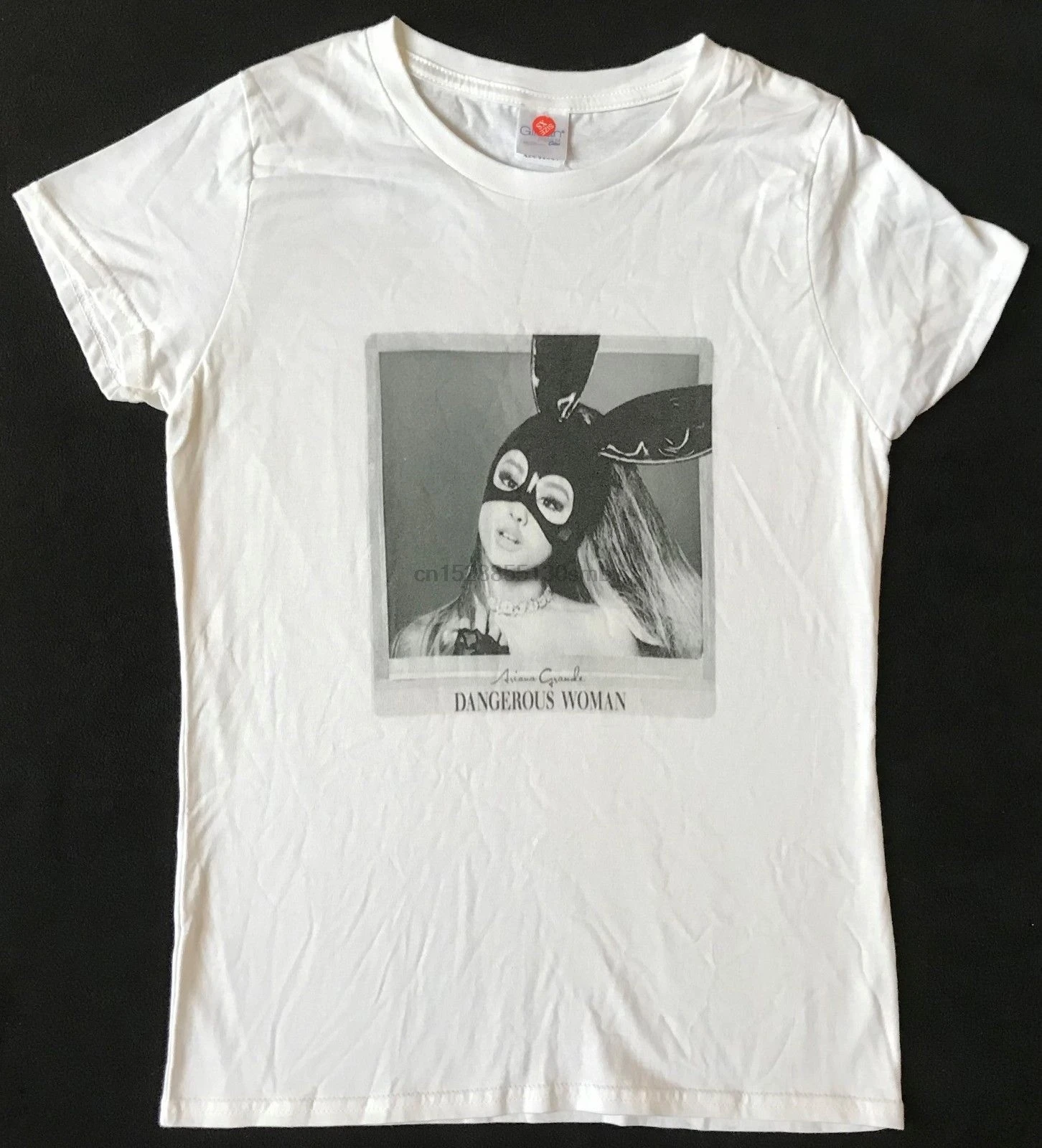 ARIANA GRANDE Dangerous Woman Junior Size Extra Small XS White T-Shirt | Мужская одежда