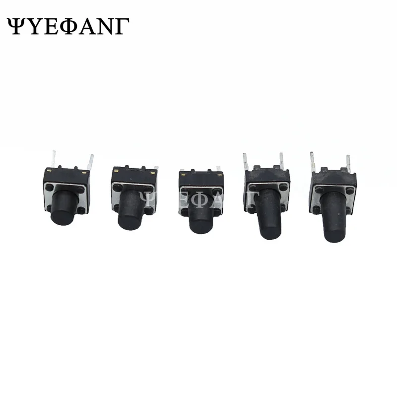 20pcs Middle 2pin 6x6x4.3/5/6/7/8/9/10 mm Switch Tactile Push Button Switches 6x6x4.3mm 6x6x5mm 6x6x6mm 6x6x7mm 6x6x8mm 6x6x9mm afbeelding