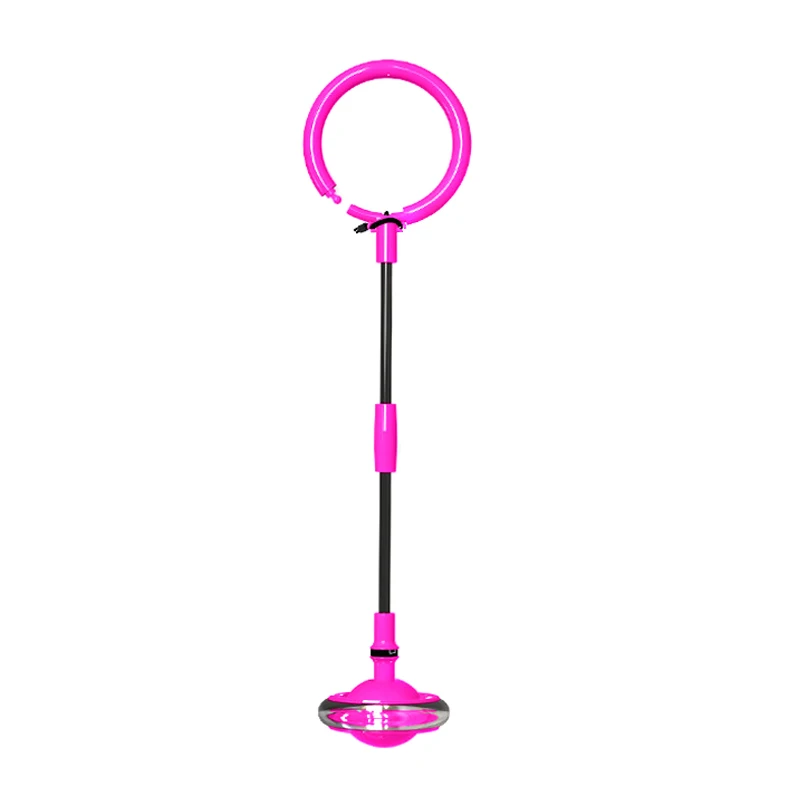 pink Новая игрушка со светодиодом мигающее прыгающее кольцо красочные лодыжки Skip круг складные качающиеся игрушки для детей S66 - Цвет: pink