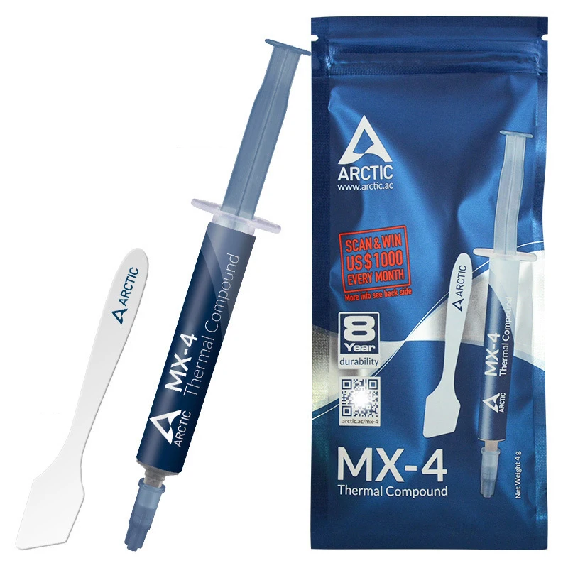 Arctic Silver MX-4 термопаста высокой плотности из полисинтетического серебра 4,0 г