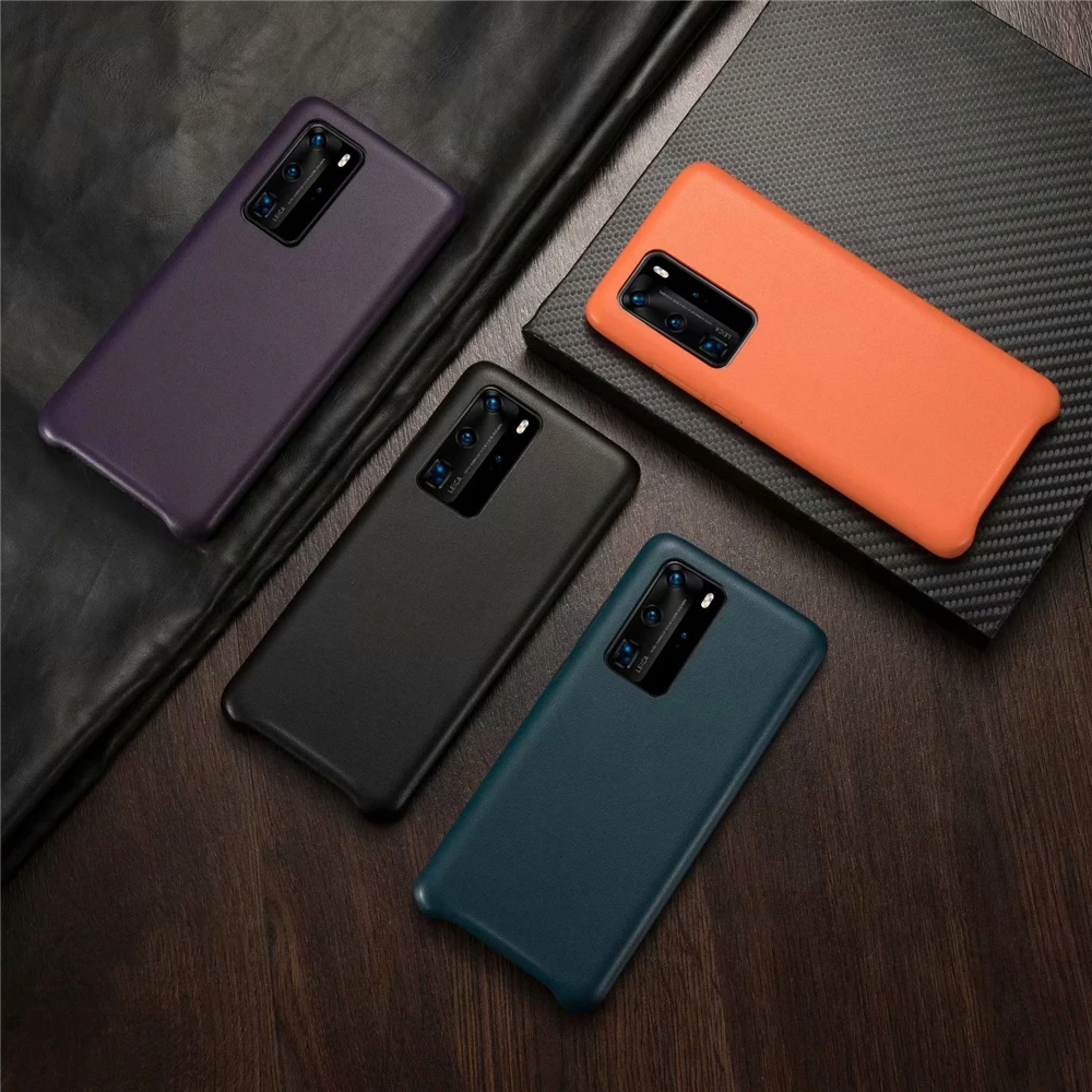 Кожаный чехол для телефона премиум-класса Huawei P40 P30 Lite Mate 30 20 Pro Базовый кожаный ПУ