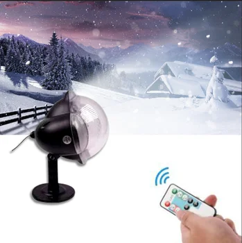 

LED Snowfall Projector Light Waterproof IP65 Outdoor Christmas Snowflake Spotlight With Remote Control For Family Party