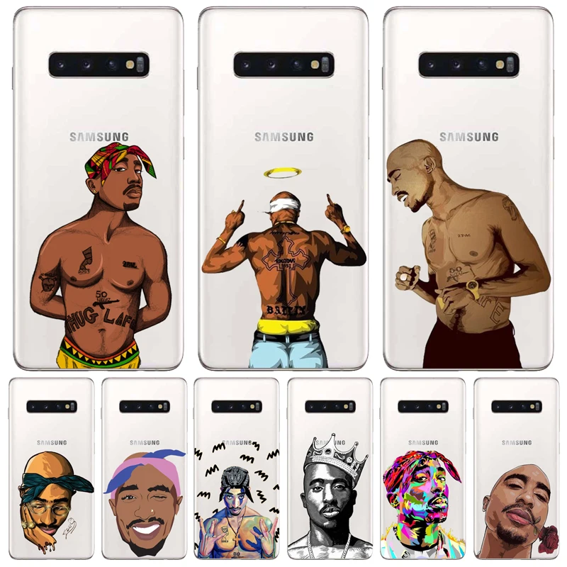 Чехол для телефона из мягкого силикона и ТПУ 2Pac Makaveli Tupac Amaru Shakur Samsung Glaxy S/Note 6 7 8 9 10