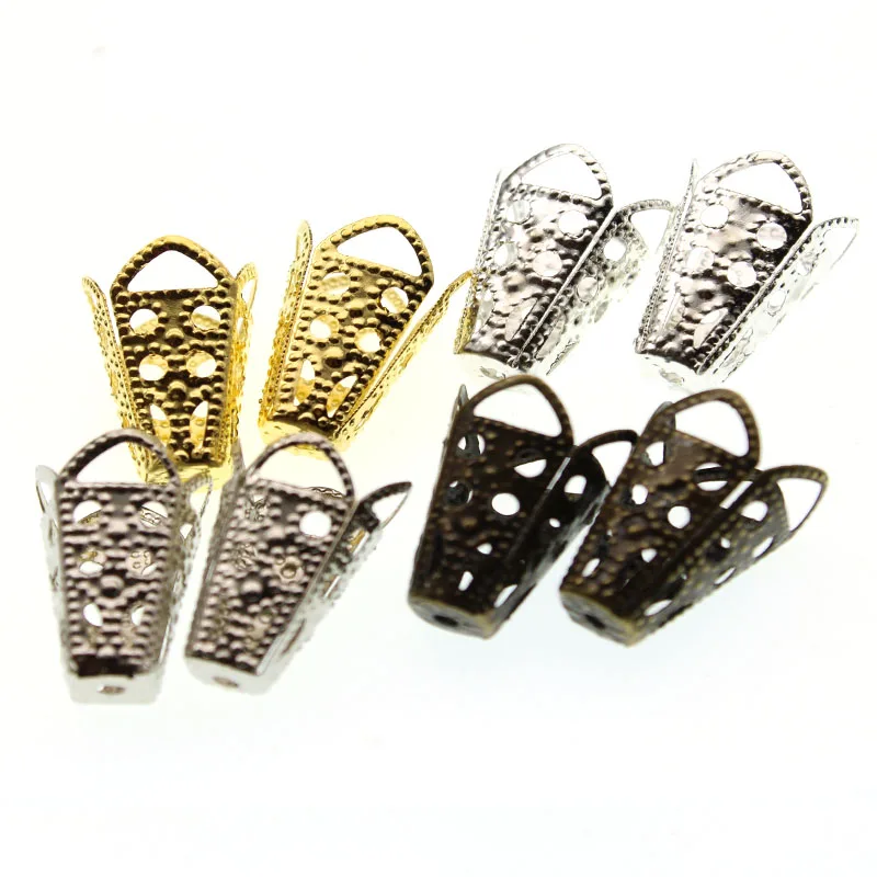 50pcs 10x16mm Trumpet Flower Spacer Bead Caps End Fit Jewe lry Making Accessories Handmade Necklace & Bracelet Findings | Украшения и
