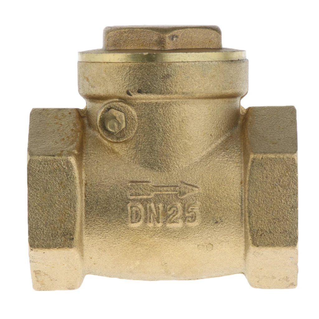 1-inch Internal Thread DN25 Brass Shut-off Valve One-way Check Valve