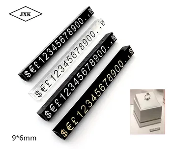 

50 pcs rice Numeral Cubes Sale Price Display stand Adjustable Number Digits Tag Sign Watch Jewelries Pop Pricing Display Stand