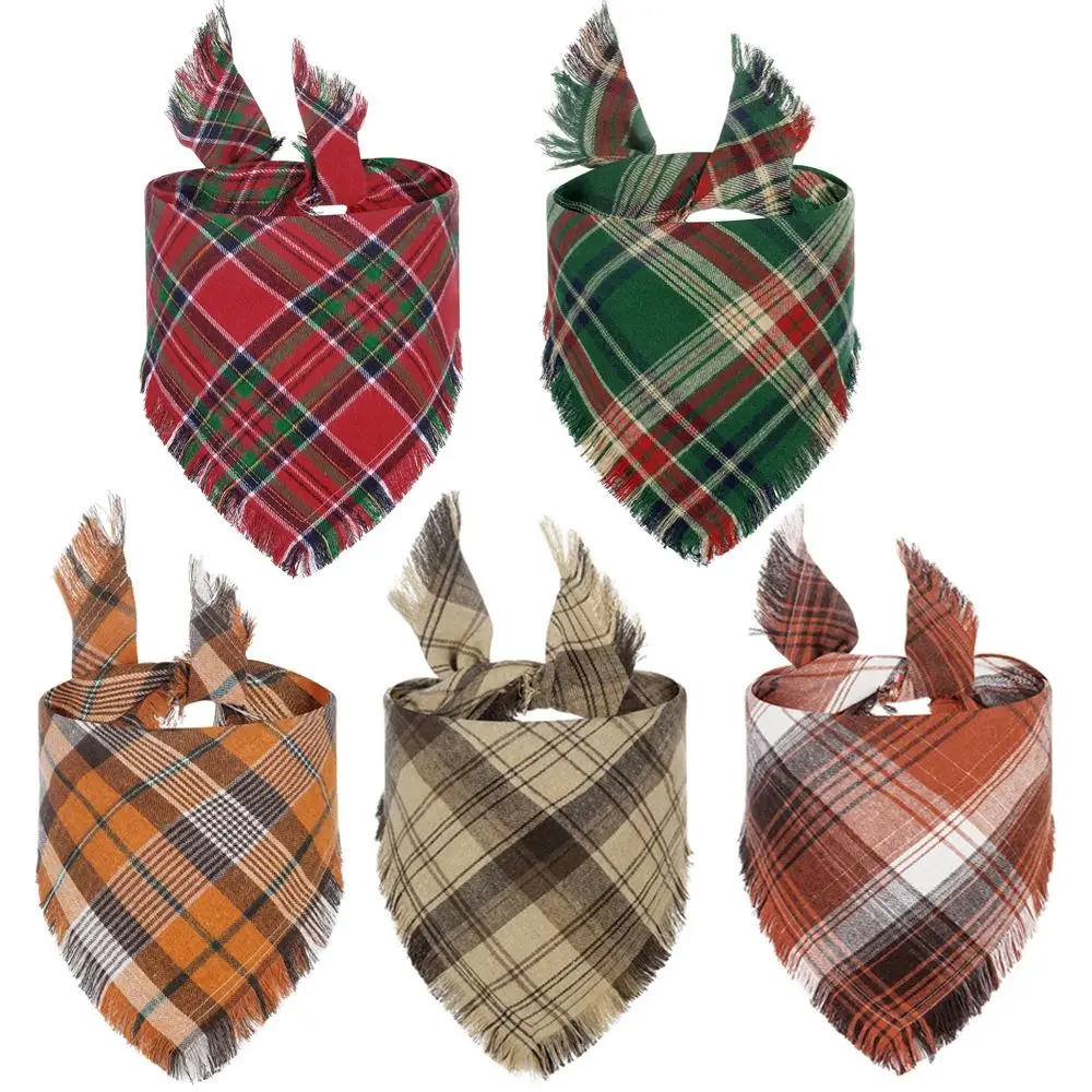 Puppy Collar Adjustable Neckerchief Grooming Accessories Dog Bandana Cat Kerchief Triangle Scarf Pet Supplies | Дом и сад