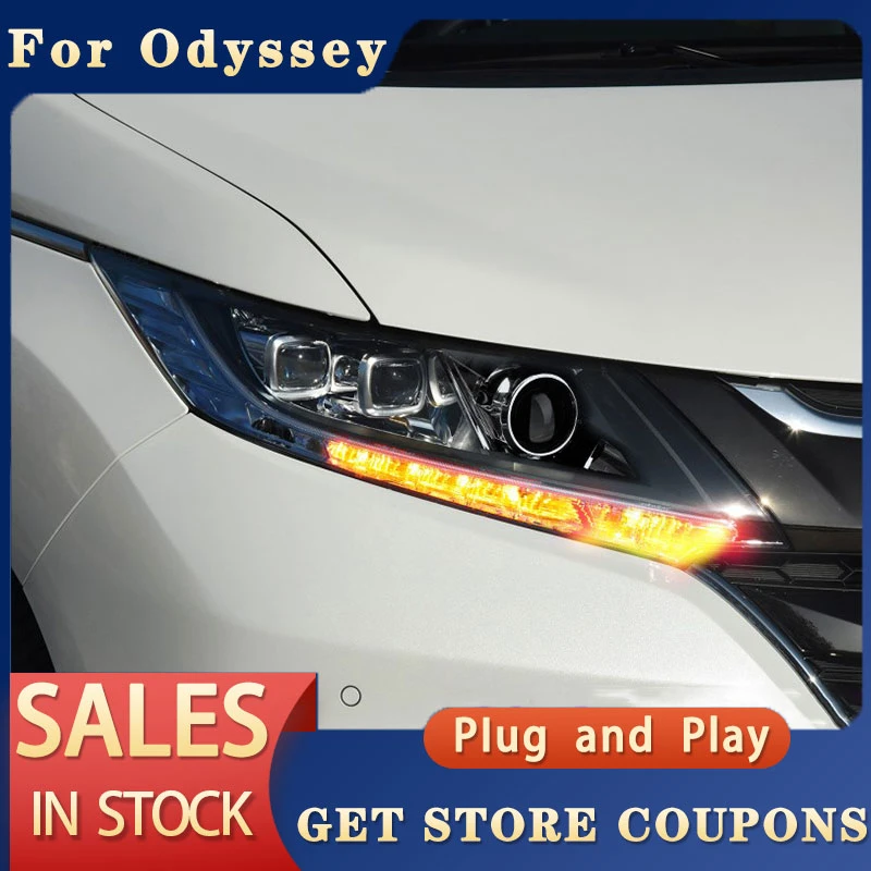 Car Styling Head Lamp For Honda Odyssey Headlights 20142021 Odyssey Led Headlight Drl Angel Eye