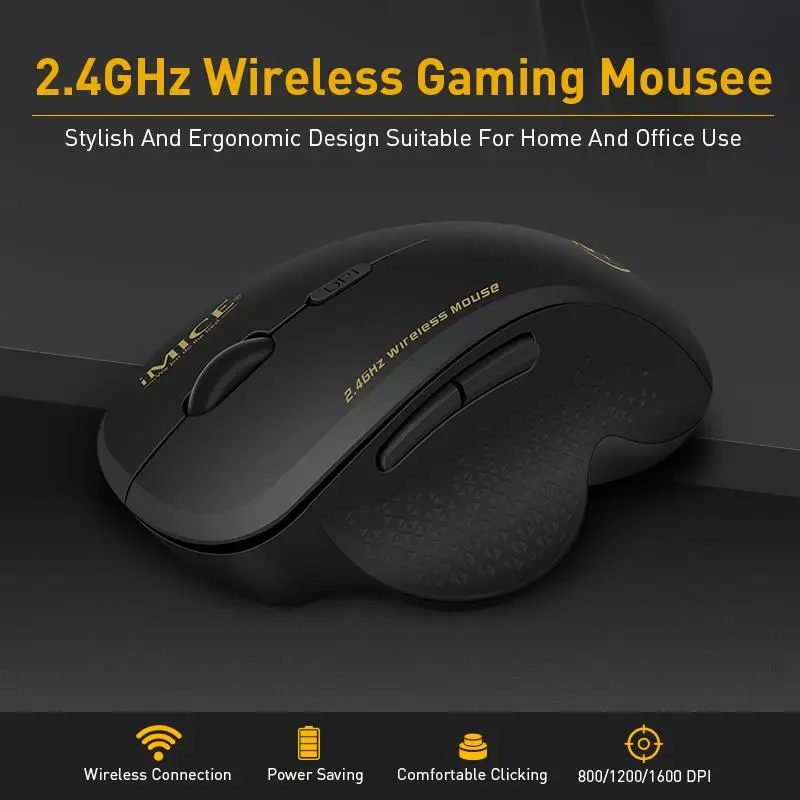 Беспроводная мышь для геймера, компьютерная мышь, 6 кнопок, Mause, беспроводная эргономичная мышь с usb-приемником, Оптические Мыши для ПК, ноутбука, игр