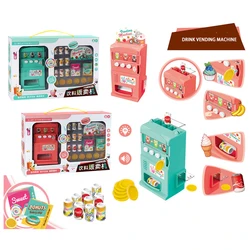 Maison de jeu pour enfants, jouet de Simulation, distributeur automatique de boissons électriques, supermarché, distributeur automatique, jouet de cuisine interactif 