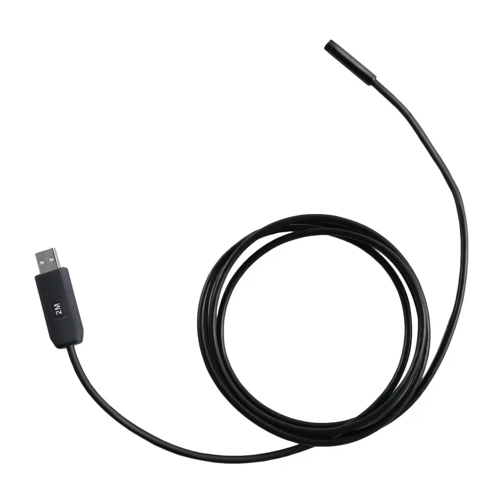 1/9 CMOS VGA 7 мм объектив водонепроницаемый USB эндоскоп провод камера 6 светодиодный регулируемый 2 м/5 м/7 м кабель 640*480 USB2.0/1,1 черный