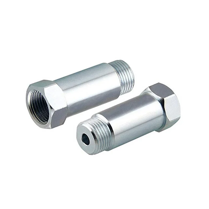 1 Pz Dritto O2 Sensore Di Ossigeno Extension Spacer 55Mm Adattatore Connettore Bung Hho M18 X 1.5