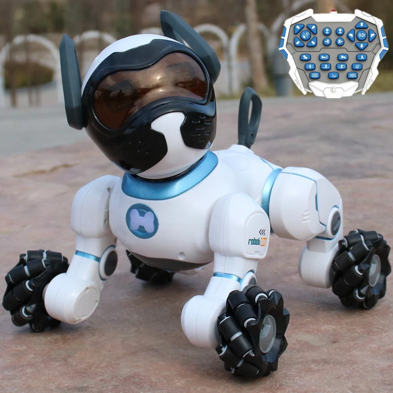 Voice-Controlled Smart Robots Dog Voice Dialogue Children's Educational Toy RC Robot Dog Singing Dancing Robot Toys For Children