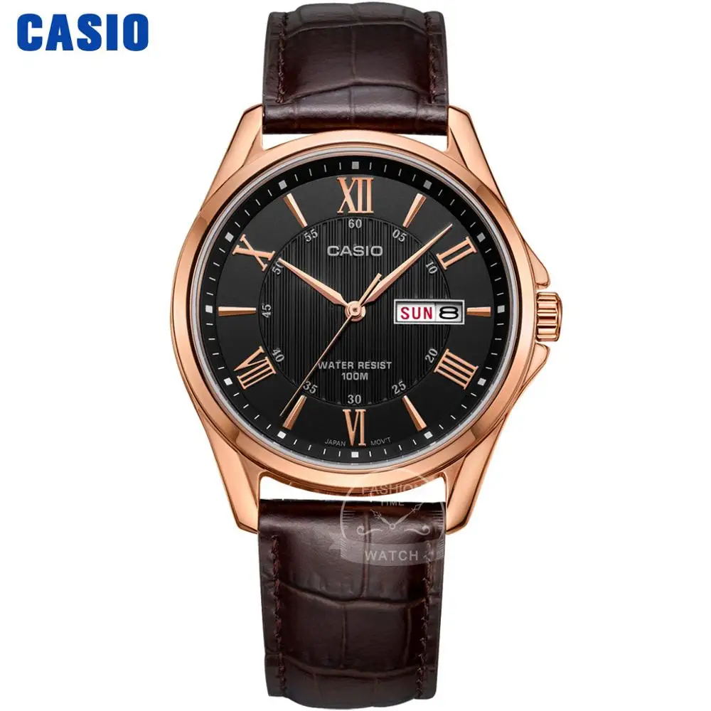 Мужские часы Casio лучший бренд класса люкс кварцевые часы 100м Водонепроницаемые мужские часы из розового золота Спортивные военные наручные часы Простые изящные часы relogio masculino reloj hombre erkek kol saati