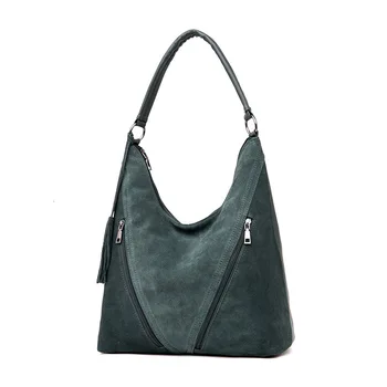 

Fashion Suede PU Leather Female Tassel Shoulder Bags Women Leather Handbag Designer Large Ladies Hobos Tote Bag Mother Hand Bags