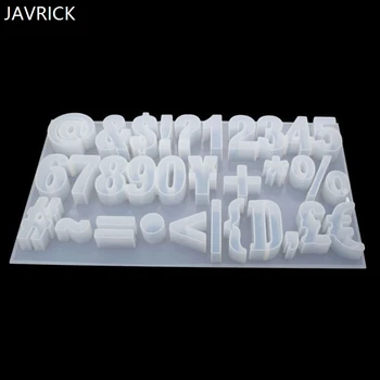 

DIY Crystal Epoxy Molds Symbol Digital Silicone Mold Mirror Face Handmade Pendant Jewelry Making