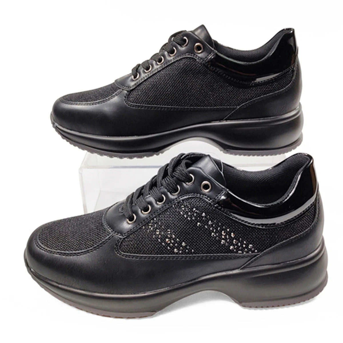 

New 2019 Winter Sneakers Brand Design Women Shoes Chunky Outsole Thick-Soled Autumn Causal Ladies Footwear