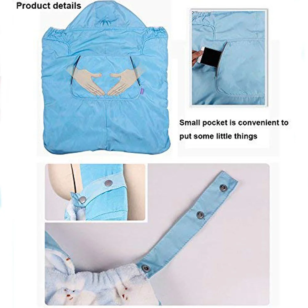 Зимняя уличная детская переноска, чехол, рюкзаки, обертывание, ветрозащитная накидка на подтяжках, переноска для ребенка на открытом воздухе
