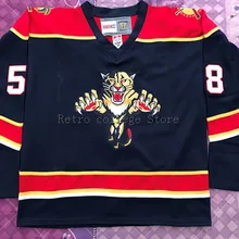 58 Bret Nasby Florida Panthers Ретро Возврат хоккейная Джерси Вышивка сшитая под заказ любое количество и имя
