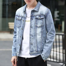 

Men Fashion Demin Jackets Sexy Men Clothing 2021 Single Breasted Top Outerwear Plus Size 5xl 6xl Male Pocket Design Jean Jacket