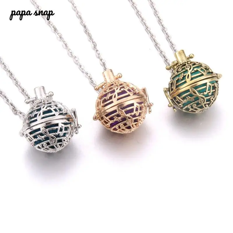 Ароматерапия музыкальная нота Духи диффузор ожерелье эфирные масла Арома клетка