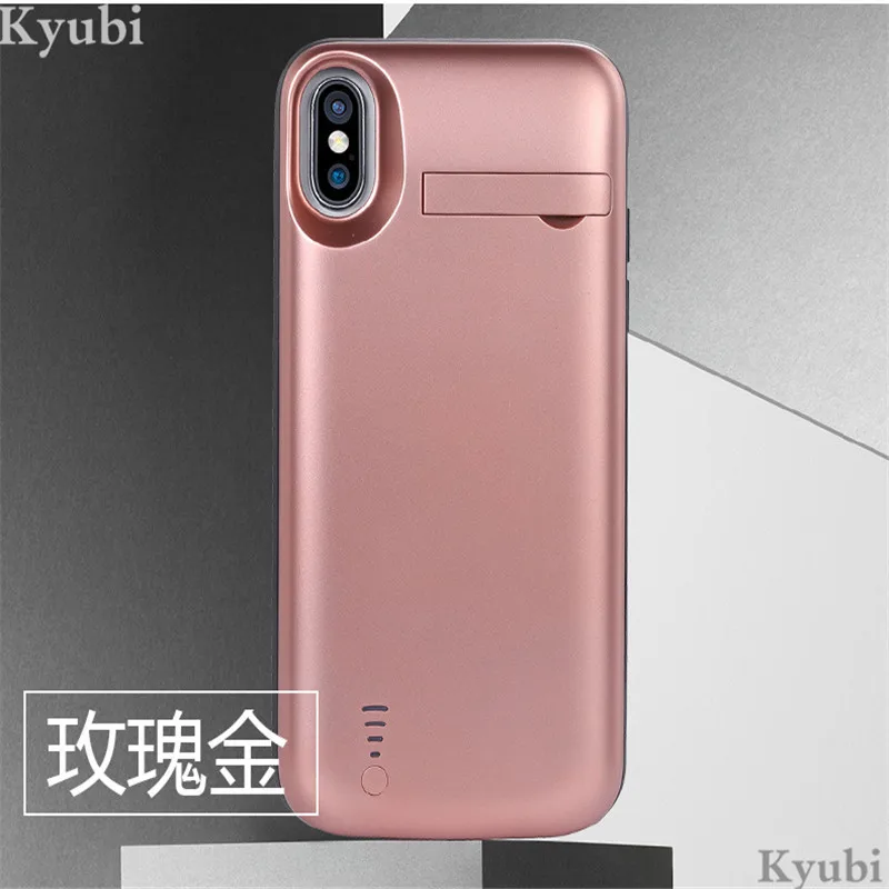 5000 мАч Высокая емкость батарея зарядное устройство чехол для iphone x xs внешняя Беспроводная подставка держатель зарядный чехол для iphone x xs 2 в 1