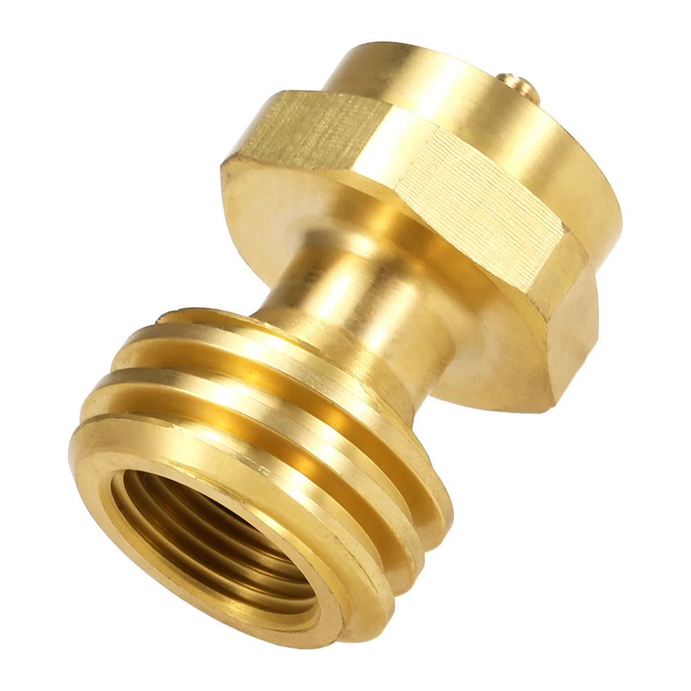 Solid Brass Steak Saver Adapter 1LB/16.4oz Propane Connector 1LB to 20LB Adapter 1''-20 Male Throwaway Cylinder Thread