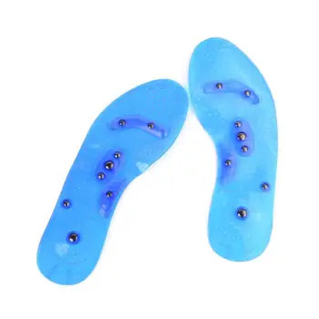 

Unisex Magnetic Massage Insoles Foot Acupressure Shoe Pads Therapy Slimming Insoles For Weight Loss Health Insoles Blue