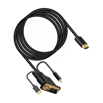 

HDMI to VGA Adapter Cable HDMI Male to VGA Female 1080P Video Cable o Converter 1.5M
