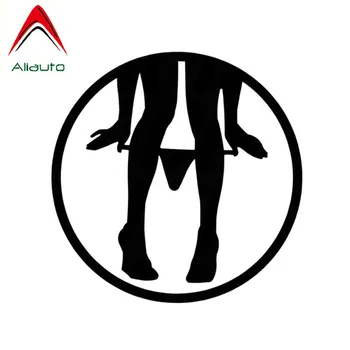 

Aliauto Funny Cartoon Car Sticker Panty Dropper Decals Motorcycle Sunscreen Decals Automobile Styling Black/silver,8cm*8cm