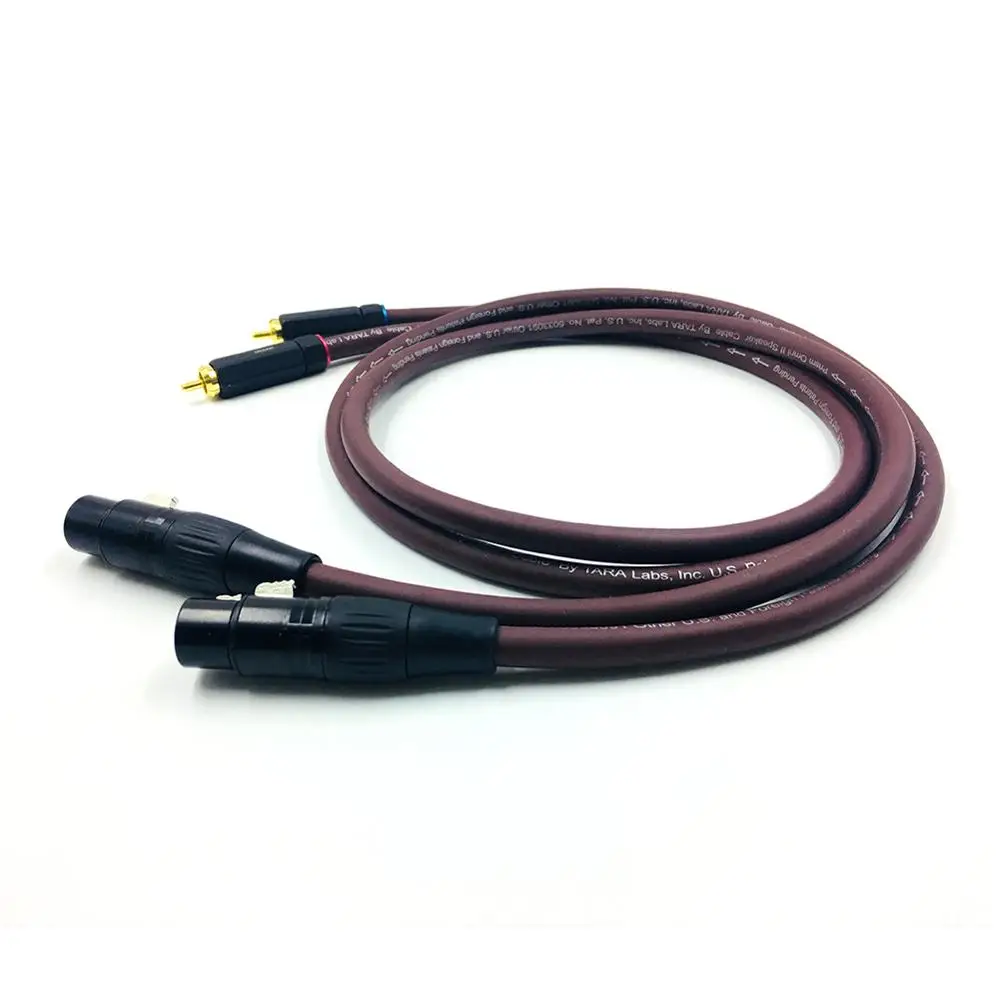HiFi 2XLR мама к RCA мужской кабель усилитель CD dvd плеер динамик соединительный