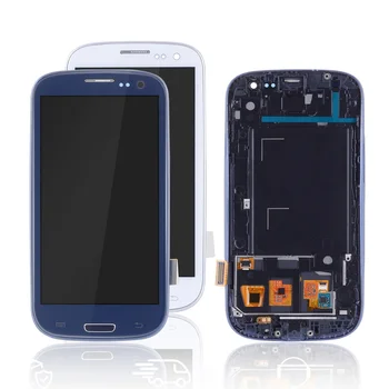 

Original For SAMSUNG Galaxy S3 Display i9300 i9300i Touch Screen Digitizer Replacement For SAMSUNG Galaxy S3 LCD Screen Frame