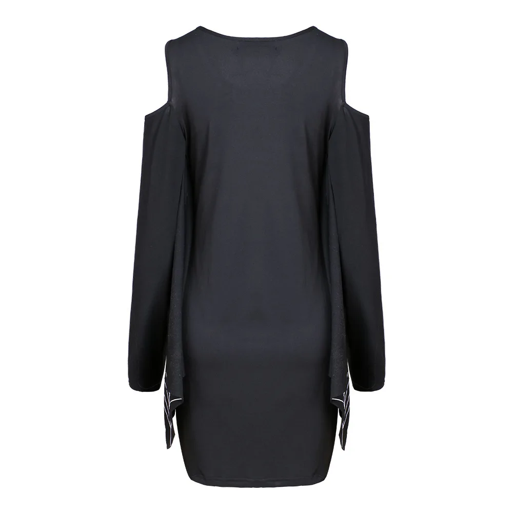 Women Halloween Dresses Autumn Winter Womens Spiderweb Show Dress Up Fashion Woman Long Sleeve Mini Party Dresses Vestidos