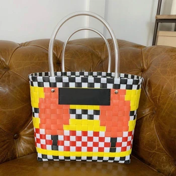 

Big Capacity Bucket Bags Women Waist Bag Hand Woven Drawstring Bucket Bag Shoulder Handbags Ladies Crossbody Handbag Louis Brand