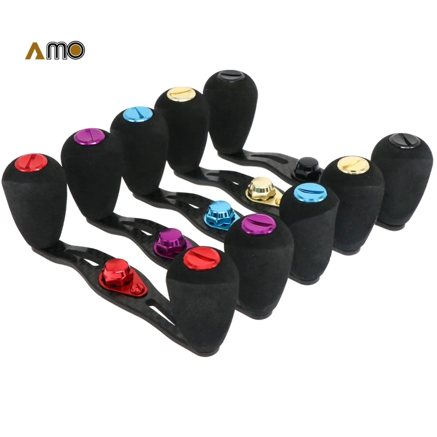 Amo Diy Abu 85mm Carbon Handle Knob Eva Knobs Universal Use Wheel