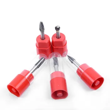 

5Pcs Set Tungsten Carbide Burr 1/4\" 6mm Engraving Rotary Cutter Files Kit