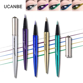 

UCANBE Shimmer Eyeliner Pencil Long Wear Glitter Flash Eye Liner Pen Makeup Kits Silky Waterproof Quick Dry Eyeliner Cosmetics