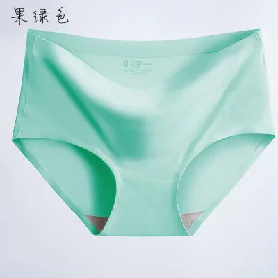 fruit green Нижнее белье оптом женское Новое дышащее ледяное шелковое сексуальное женское нижнее бельё из чистого хлопка Большие размеры RH002 - Цвет: fruit green