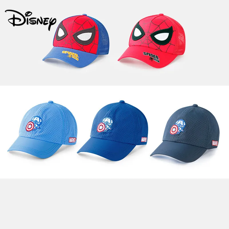 Disney Marvel детская дышащая бейсбольная кепка Солнцезащитная шляпы солнцезащитные для мальчиков открытый детский головной убор