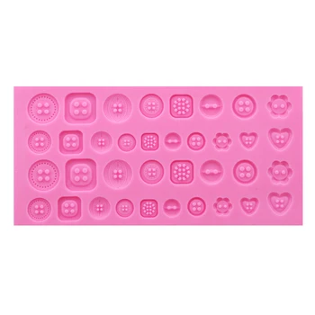 

Large Buttons Fondant Cake Molds Cake Decorating Tools DIY Anniversary Birthday Silicone Forms For Soap Kitchen Baking Tools